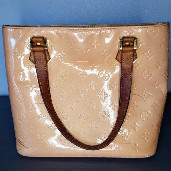 Louis Vuitton Houston Tote - Vintage Peachy Coral (Pink Interior) Vernis Leather - Picture 3 of 16